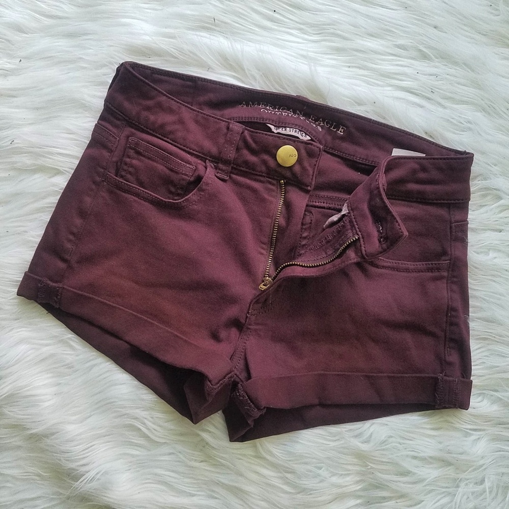 American Eagle Hi-Rise Shortie Shorts